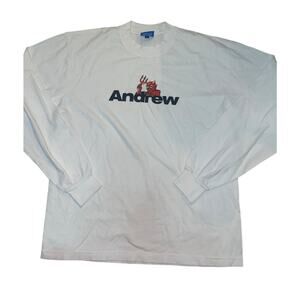 Andrew Miami Skateboard Shop T-Shirt Adult Size M Diablo White Long Sleeve